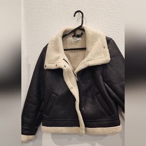 Womens Sonoma Good for life black aviator bomber jacket size XL